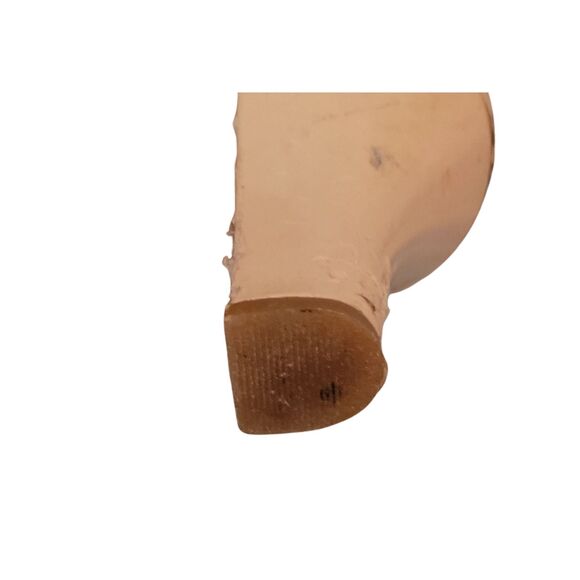 Naturalizer N5 Comfort Beige Platform Shoe Patent Leather Dayna 7M Velcro Strap - Picture 6 of 7